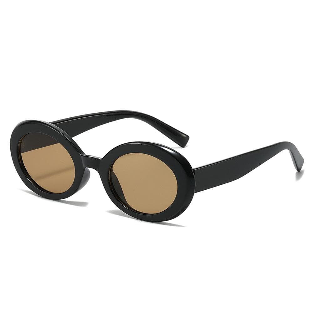 Luxury Retro Hawksbill Turtle Oval Sunglasses UV400 Fashion Trend Women Men Brand Design as picture