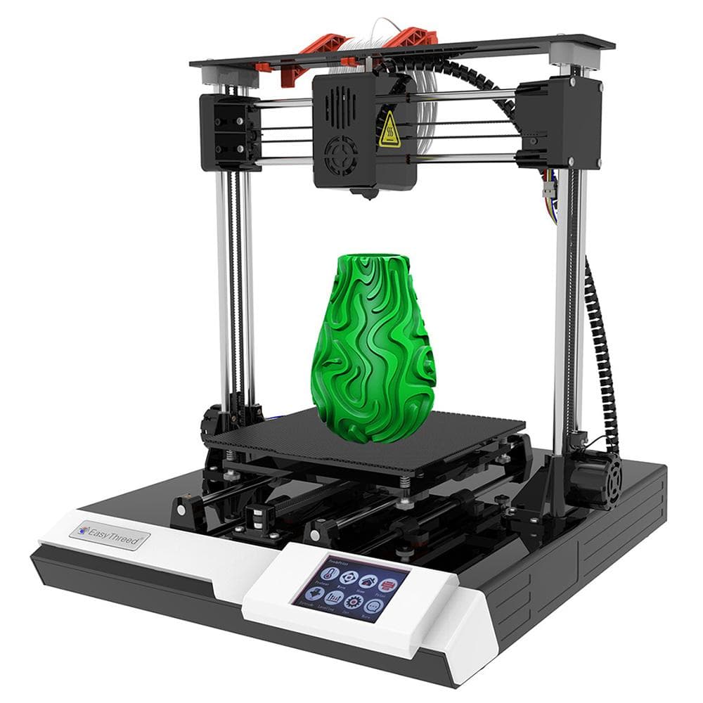 EasyThreed K8 3D Printer FDM Desktop Printing Machine 150x150x150mm5.9x5.9x5.9inches Print Size US Plug black white