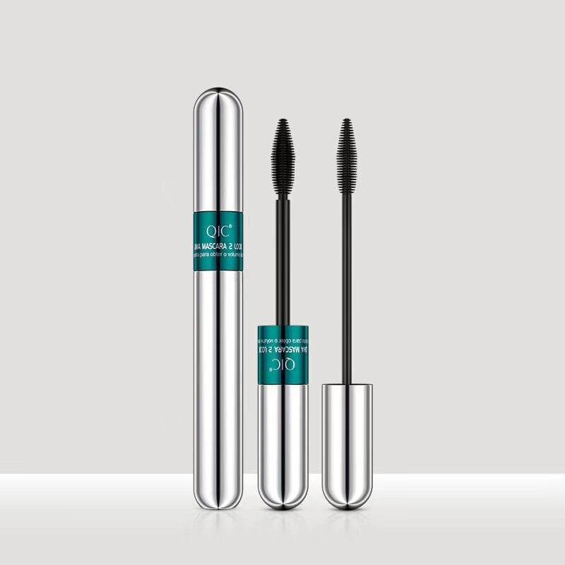 2 In 1 False Eyelashes 4D Silk Fiber Rimel Makeup Waterproof Lengthening Mascara #1