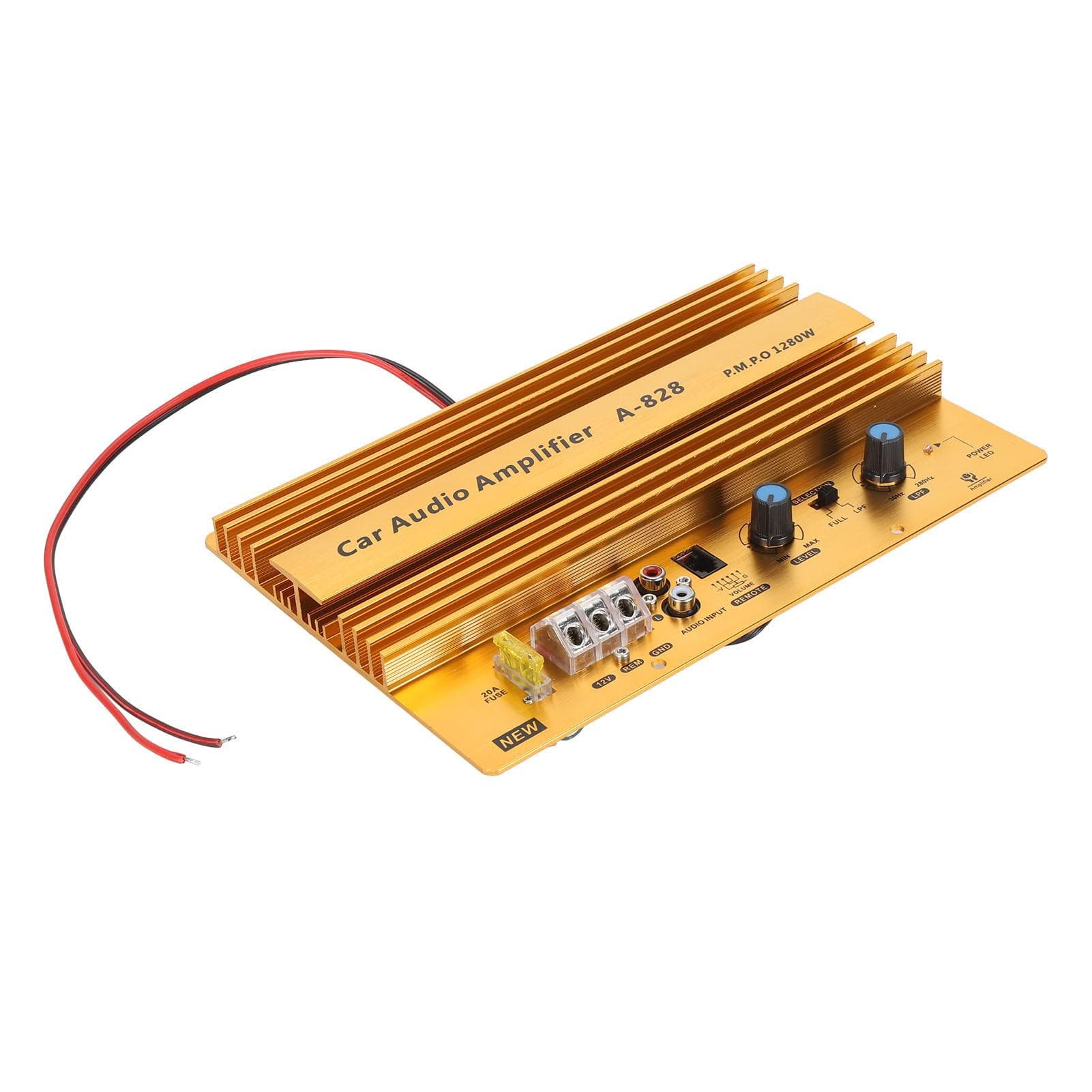 Car High Power Amplifier Amp Board 12V 1280W Active Car Bass Subwoofer Amplifier Board for 8‑12