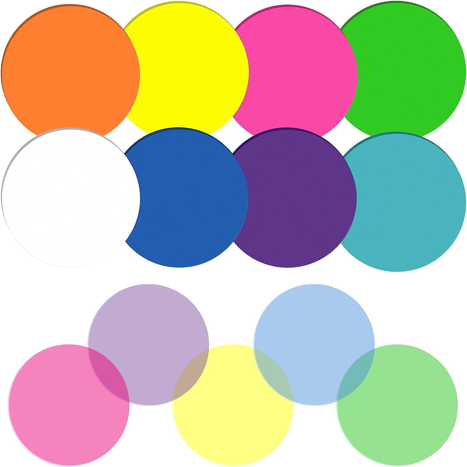 160Pcs Morandi Round Clear Waterproof Sticky Tabs Transparent Sticky Notes Book Markers Page Flags Stickers Stationery Supplies