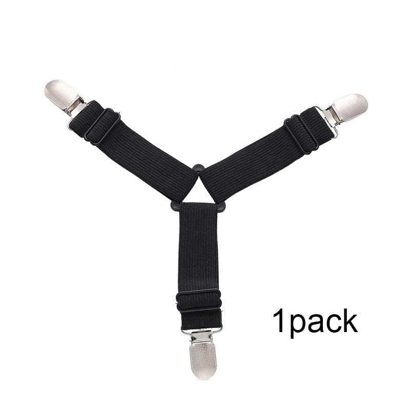 1/4pc Triangle Quilt Fixer Clip Adjustable Elastic Sofa Cushion Quilt Bed Practical Invisible Non-slip Safety Sheet Straps