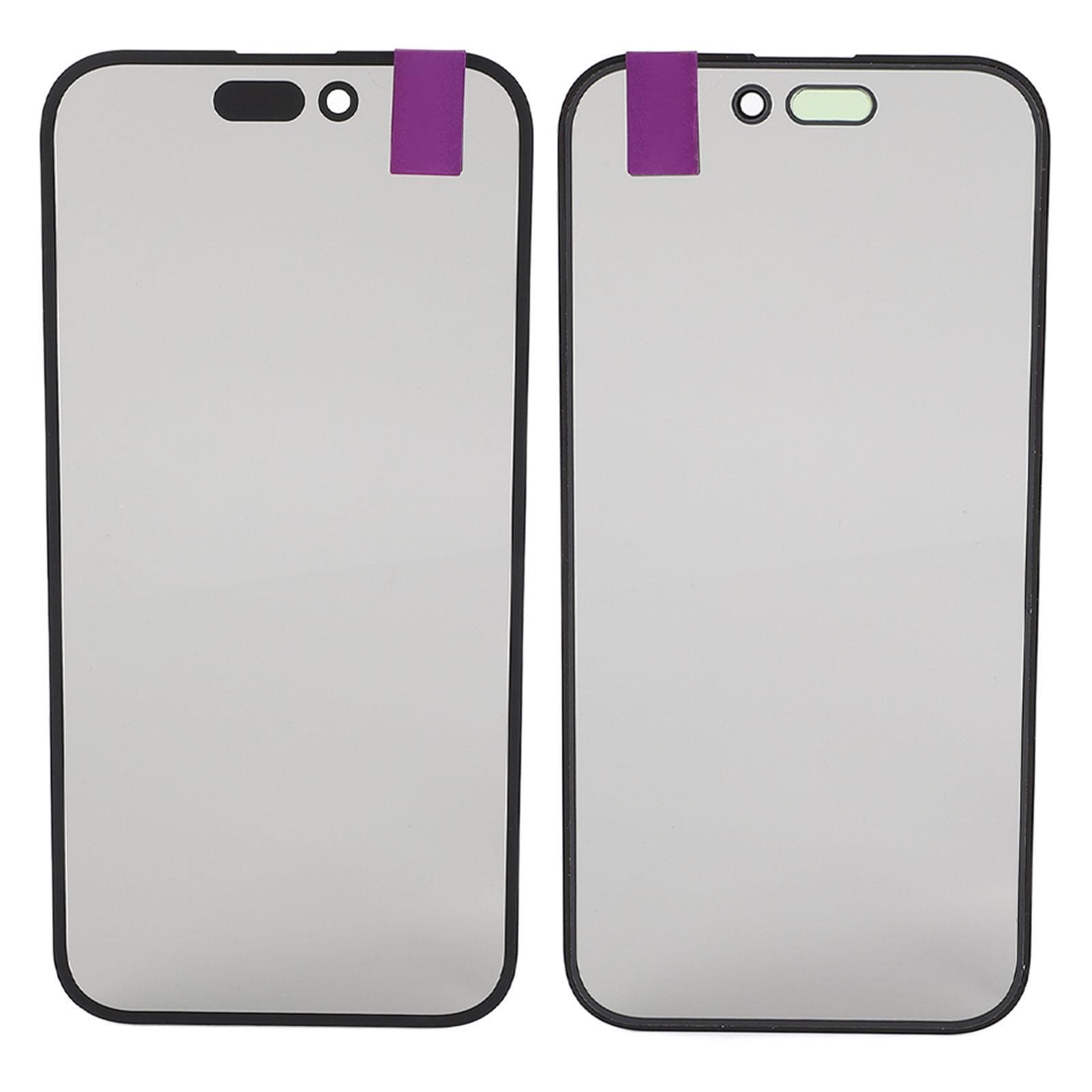 2PCS Front Outer Screen Replacement for IOS 14 Pro Phone Front Outer Lens Glass Screen with OCA