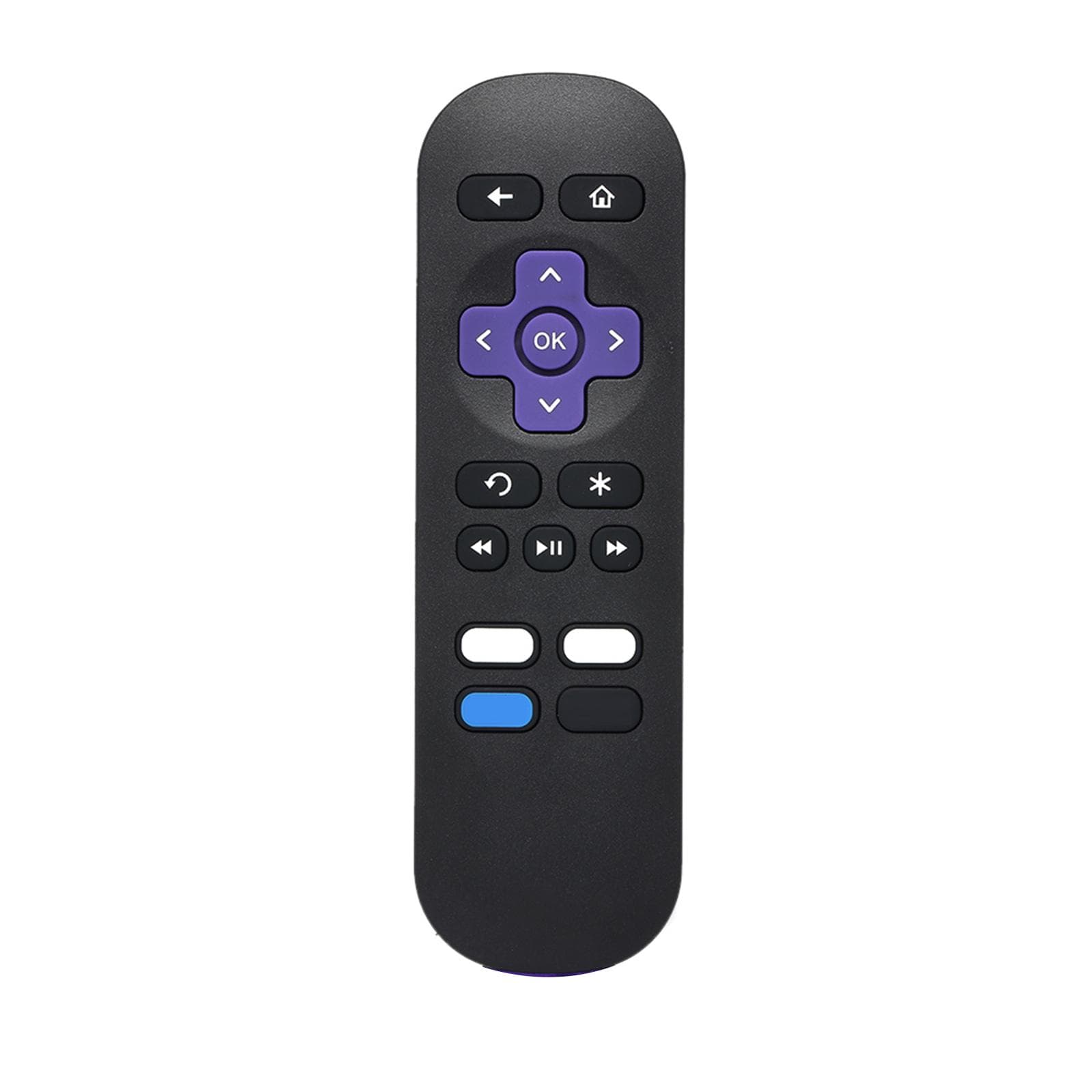 Streaming Media Player Remote Control Wireless IR Smart Controller Replacement for Roku 1 2 3 4 LT black