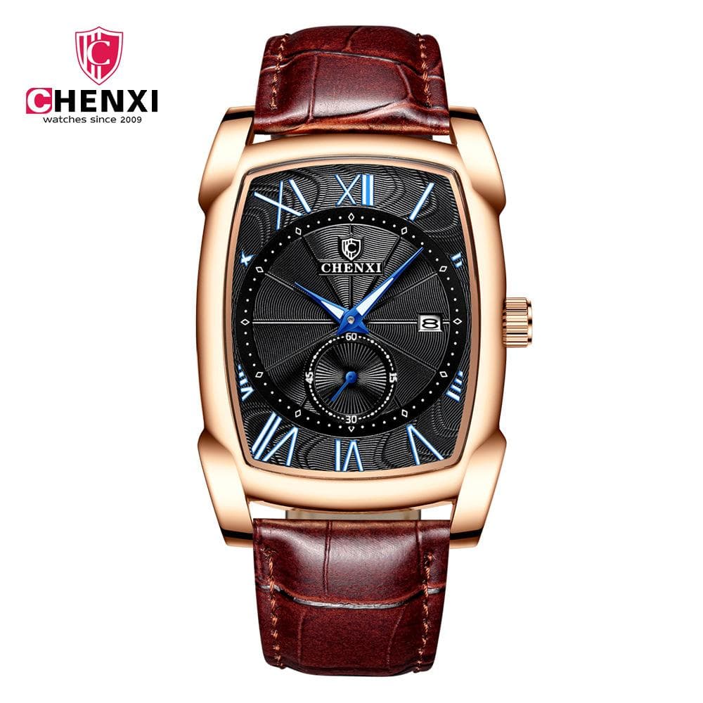 New TOP Brand Luxury Men's Watch With Box Square Watch Men's Waterproof Watch Men's Quartz Watches