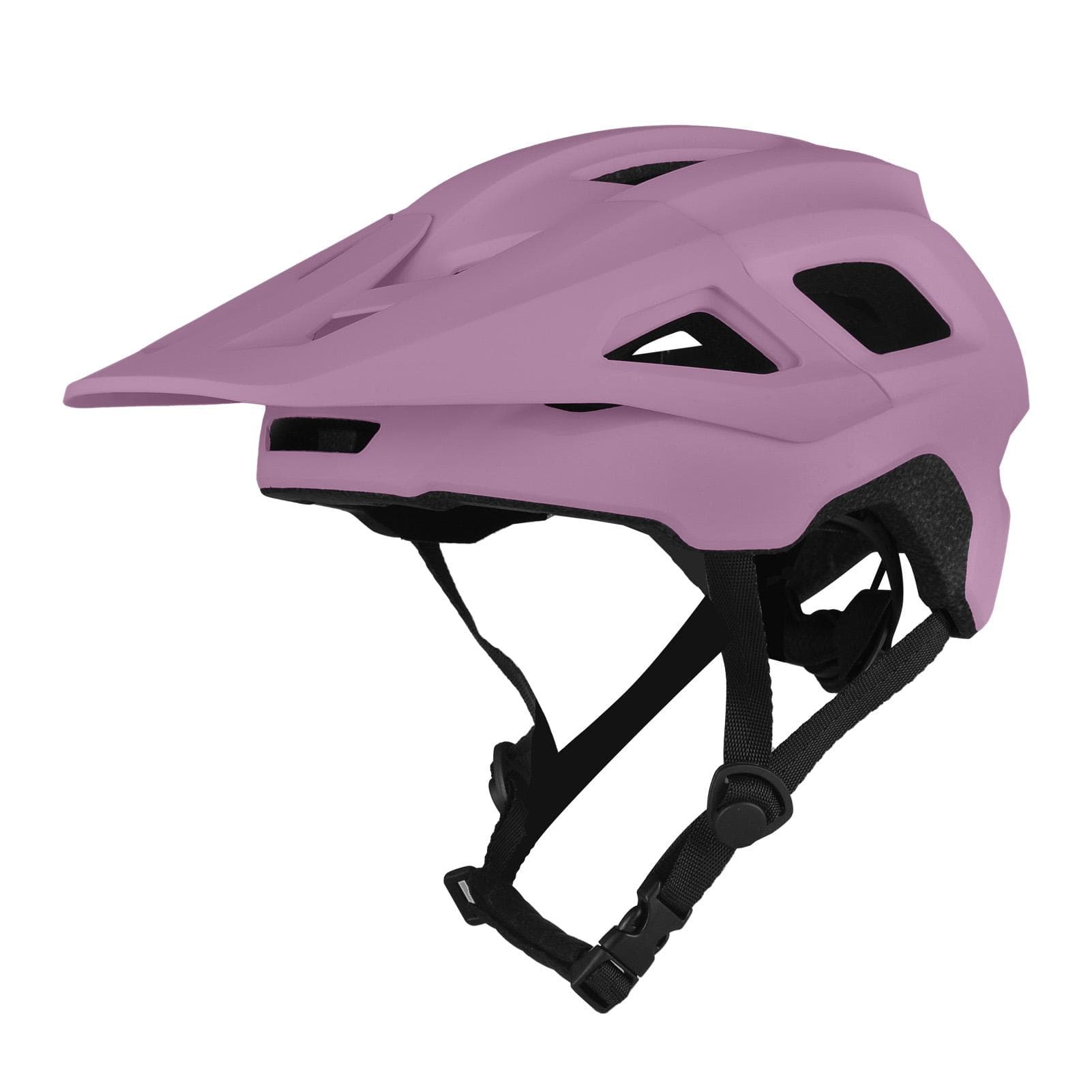 Mountain Bike Helmets 17 Vents Breathable Cycle Helmet EPS Bicycle Helmet with Detachable Sun Visor purple