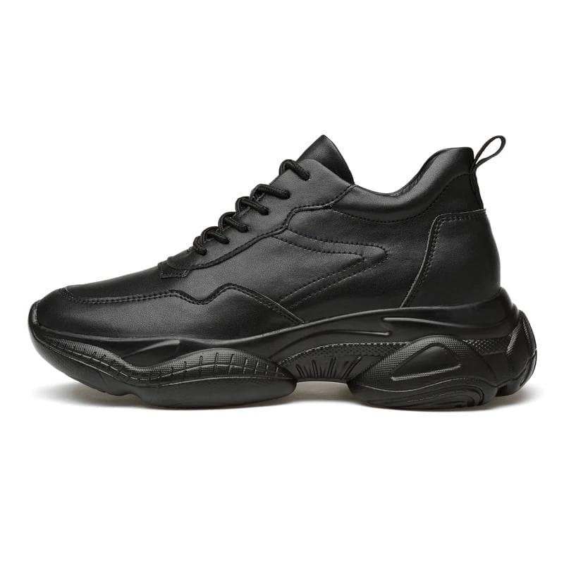 Sneakers Men Elevator Height Shoes for Men Height Increase White Black 6-8 CM Plus Size Women 36-44 36