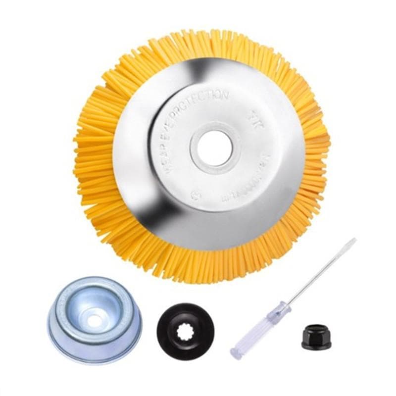 Garden Machinery Weeding Machine Nylon Wire Bowl Type Weeding Brush Weeding Head Mower Accessories for Courtyard yellow