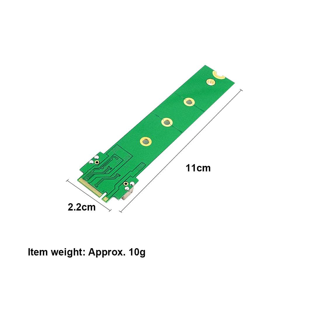 SSD to M.2 NGFF Adapter Converter Card Replacement for 2013 2014 2015 Apple MACBOOK Air Mac Pro SSD green
