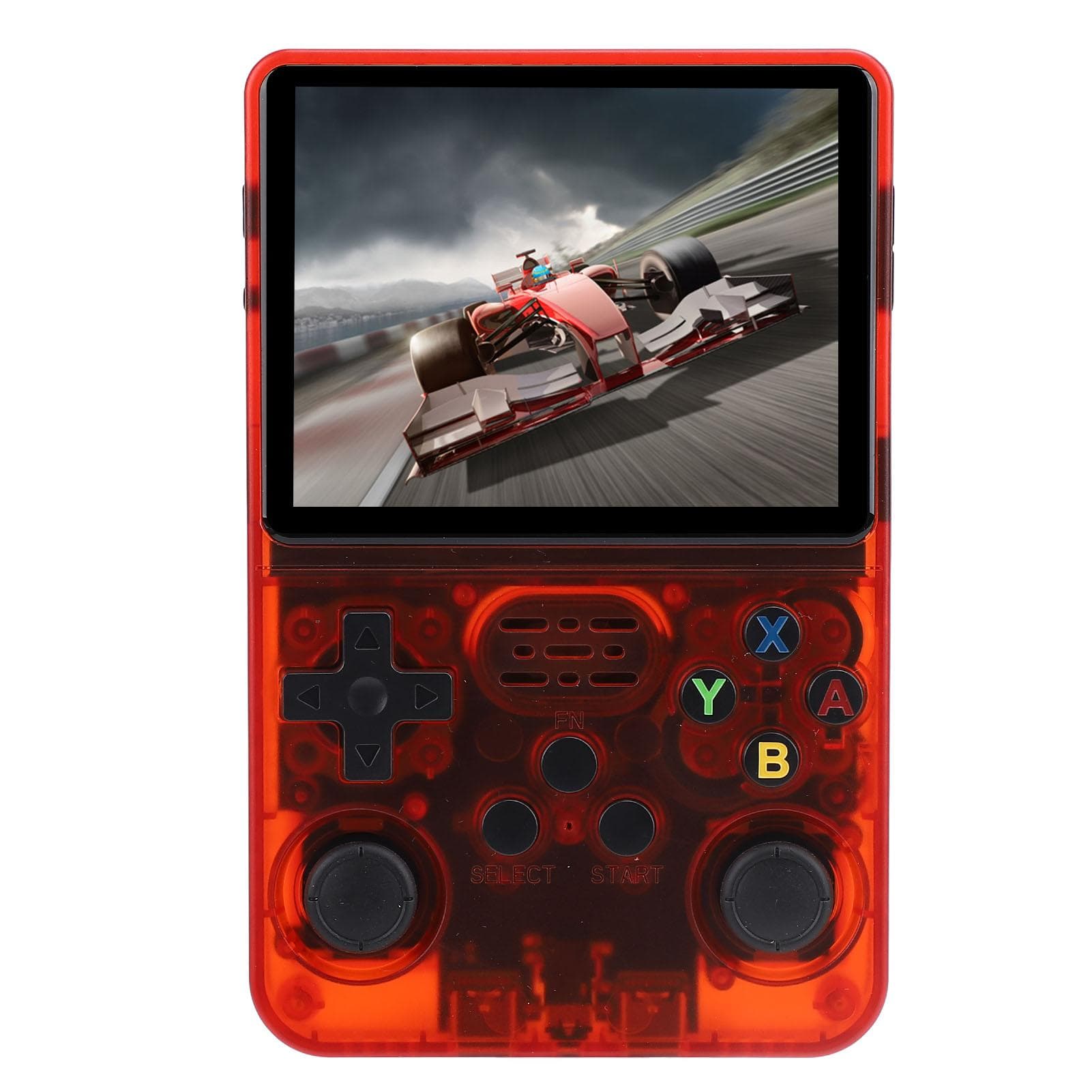 Handheld Game Console Wine Red 3.5 Inch 640x480 IPS Display Dual 3D Joystick Retro 3200MAH Handheld 32G+64G