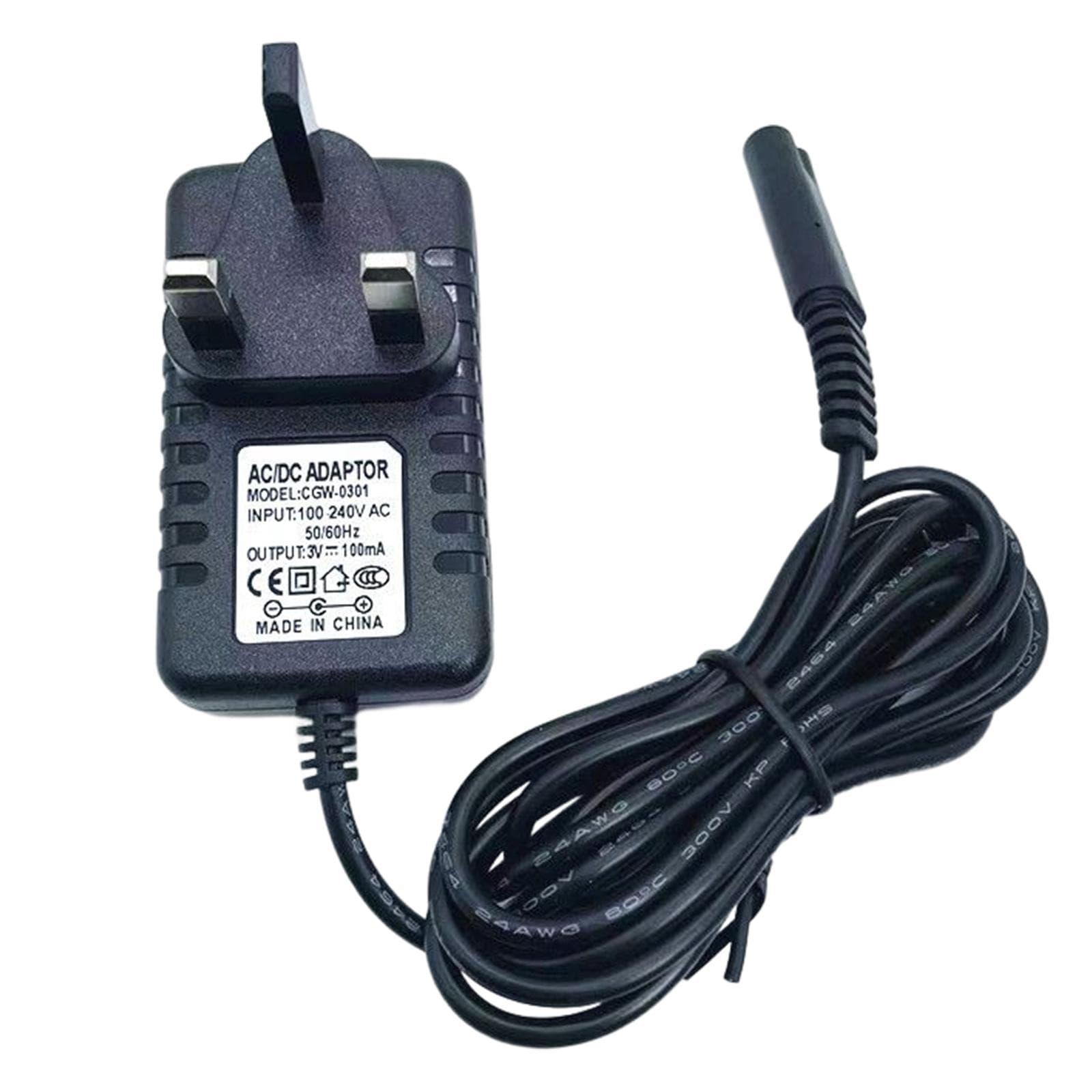 Waterpik Replacement Charger for Waterpik WP360 WP360W WP462 WP462W WP450 Cordless Water Flosser 3V DC Power Supply UK