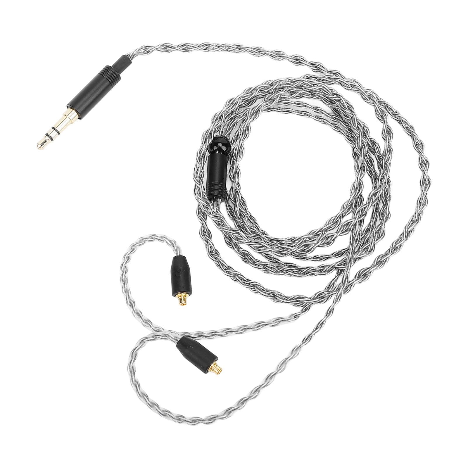 Upgraded Earphone Cable 3.5mm to MMCX Silver Plated Copper Loseless Replacement Headphone Cable for