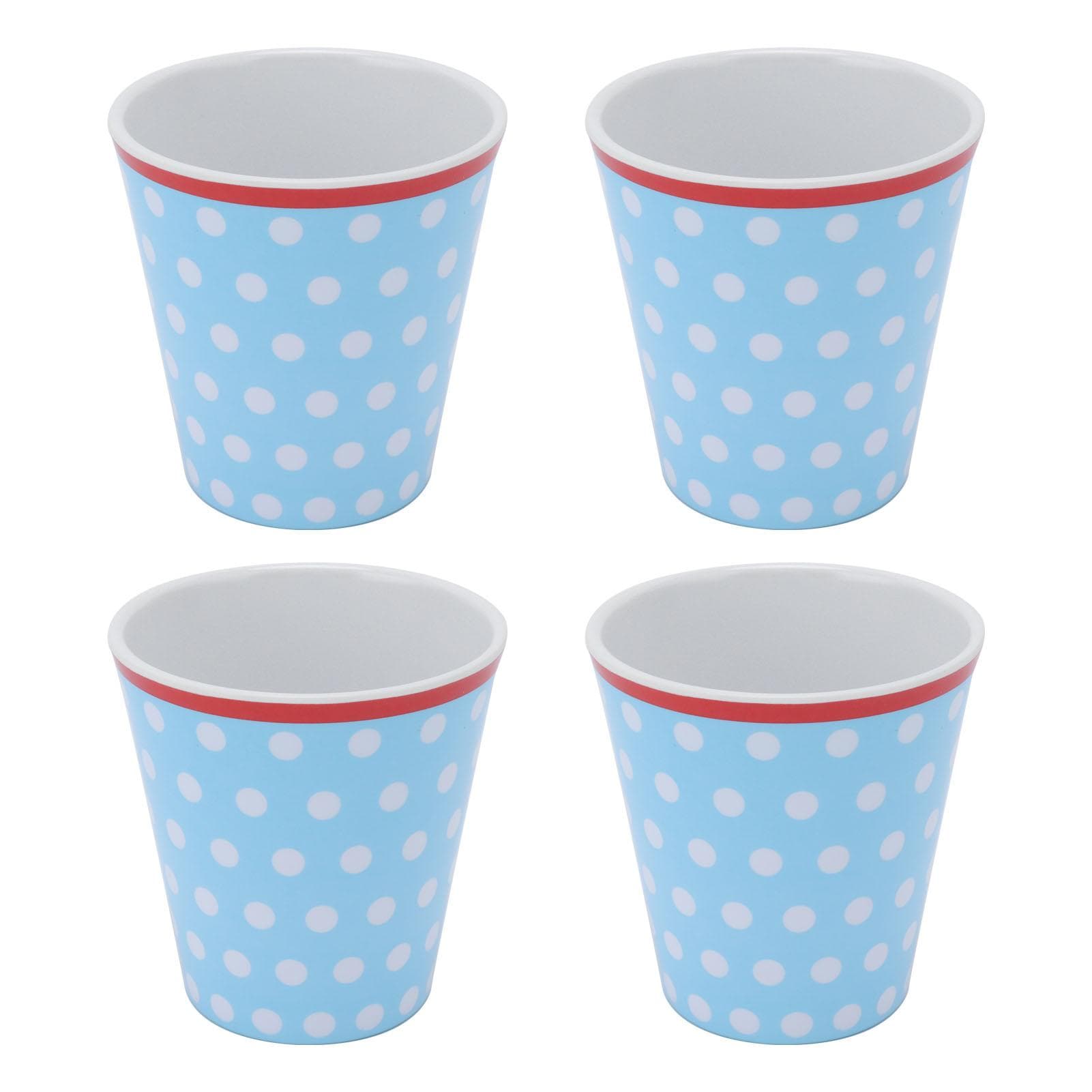 4Pcs Innovative Melamine Cup Imitation Porcelain Drink Cup Beverage Mug for School Restaurant