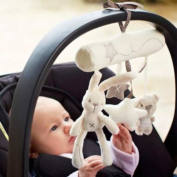 Newborn Infant Baby Pram Beds Bells Soft Hangings Toys Animals Handbell Rattles