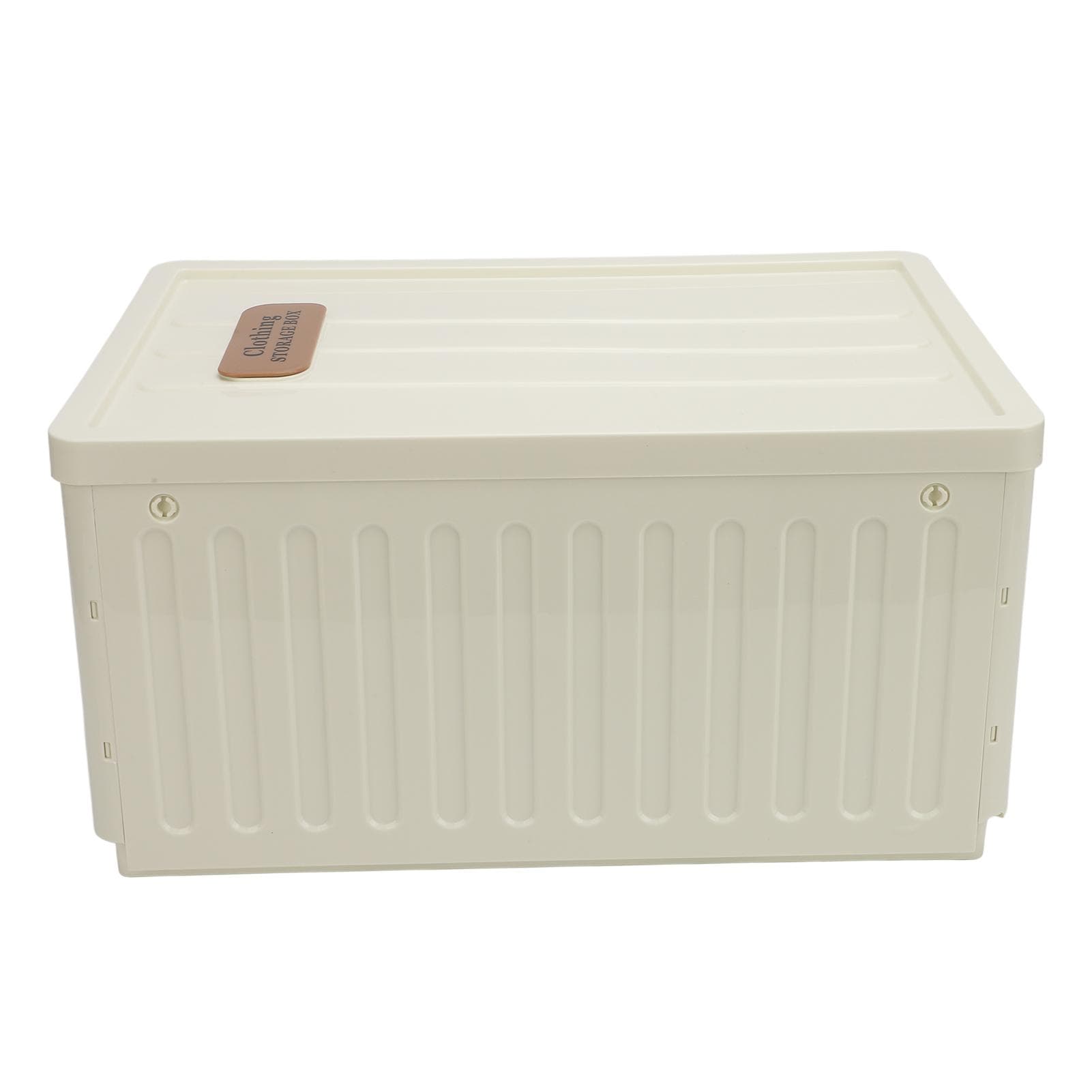 Foldable Closet Organizer 9 Grids Wardrobe Clothing Storage Bin with Lid Washable Stackable Folding beige