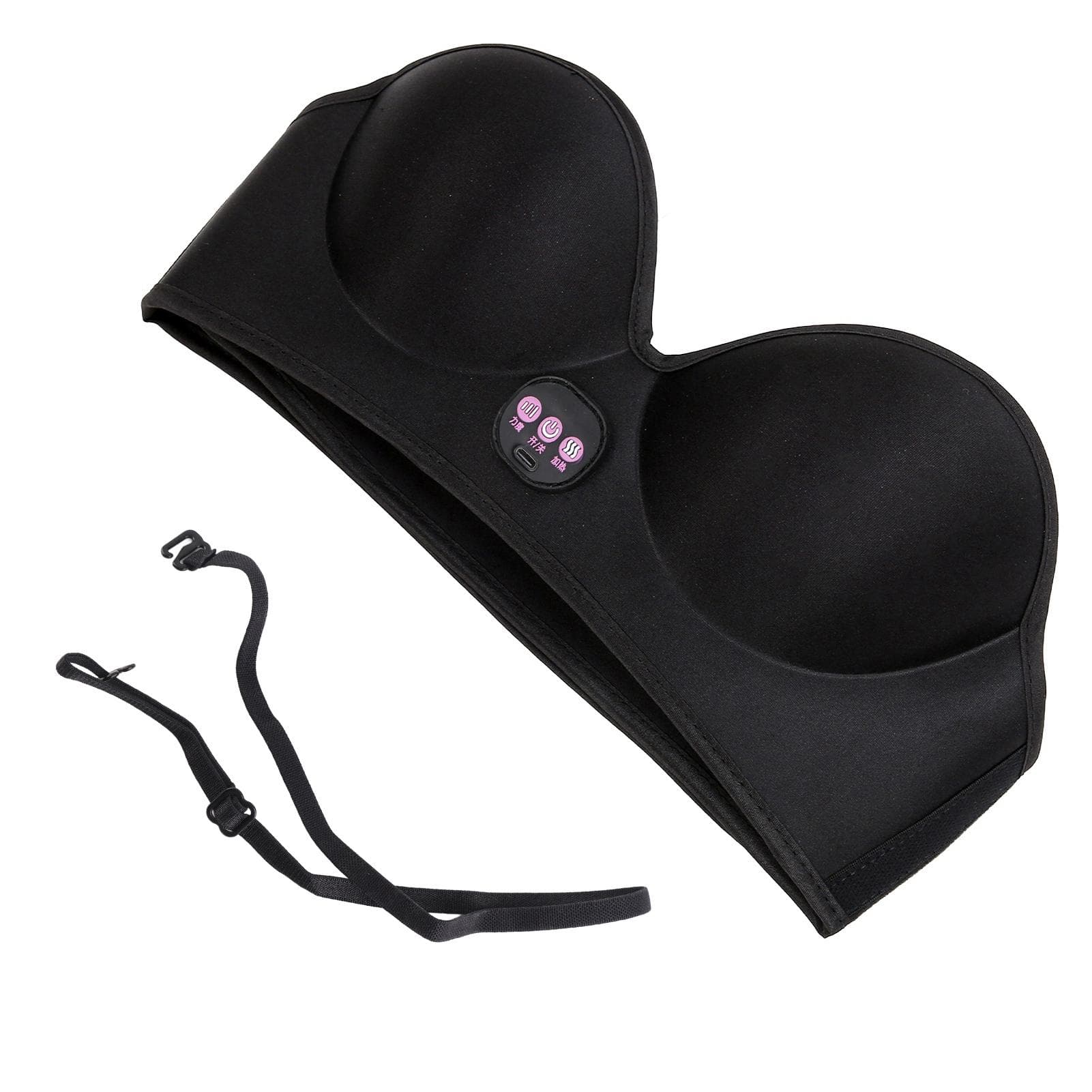 USB Electric Breast Massage Bra 3 Gears Heating Home Chest Breast Bra