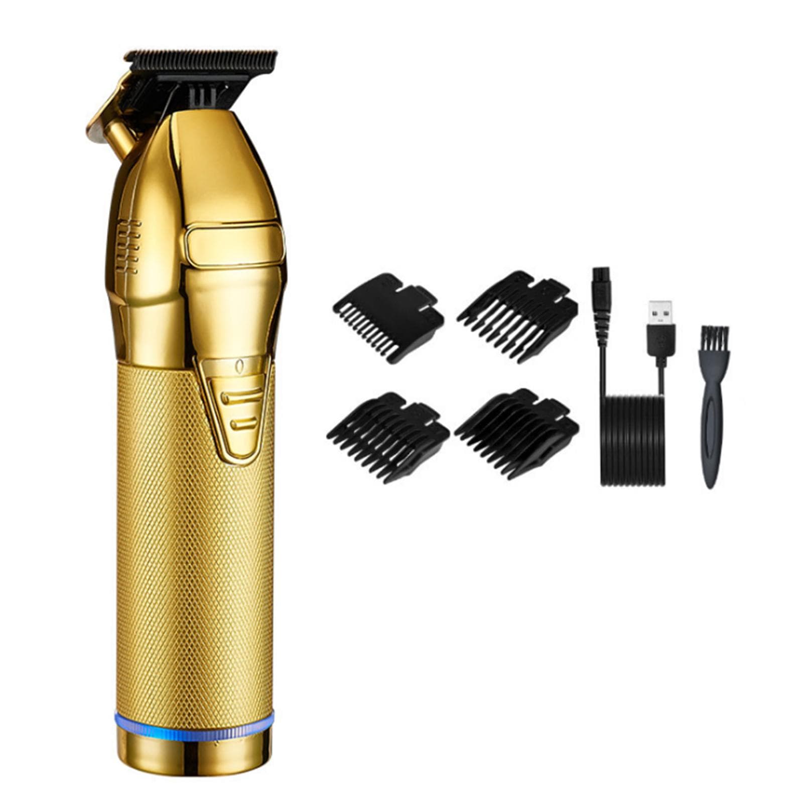 Hair Clippers with Guide Combs (3/6/9/12mm) for Men Cordless Hair Cutting Trimmer Kit Electric gold