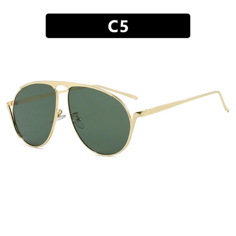 Vintage y2k Oversized Pilot Sunglasses Luxury Brand Designer UV400 Sun Glasses for Women Men Punk Outdoor Driving Shades