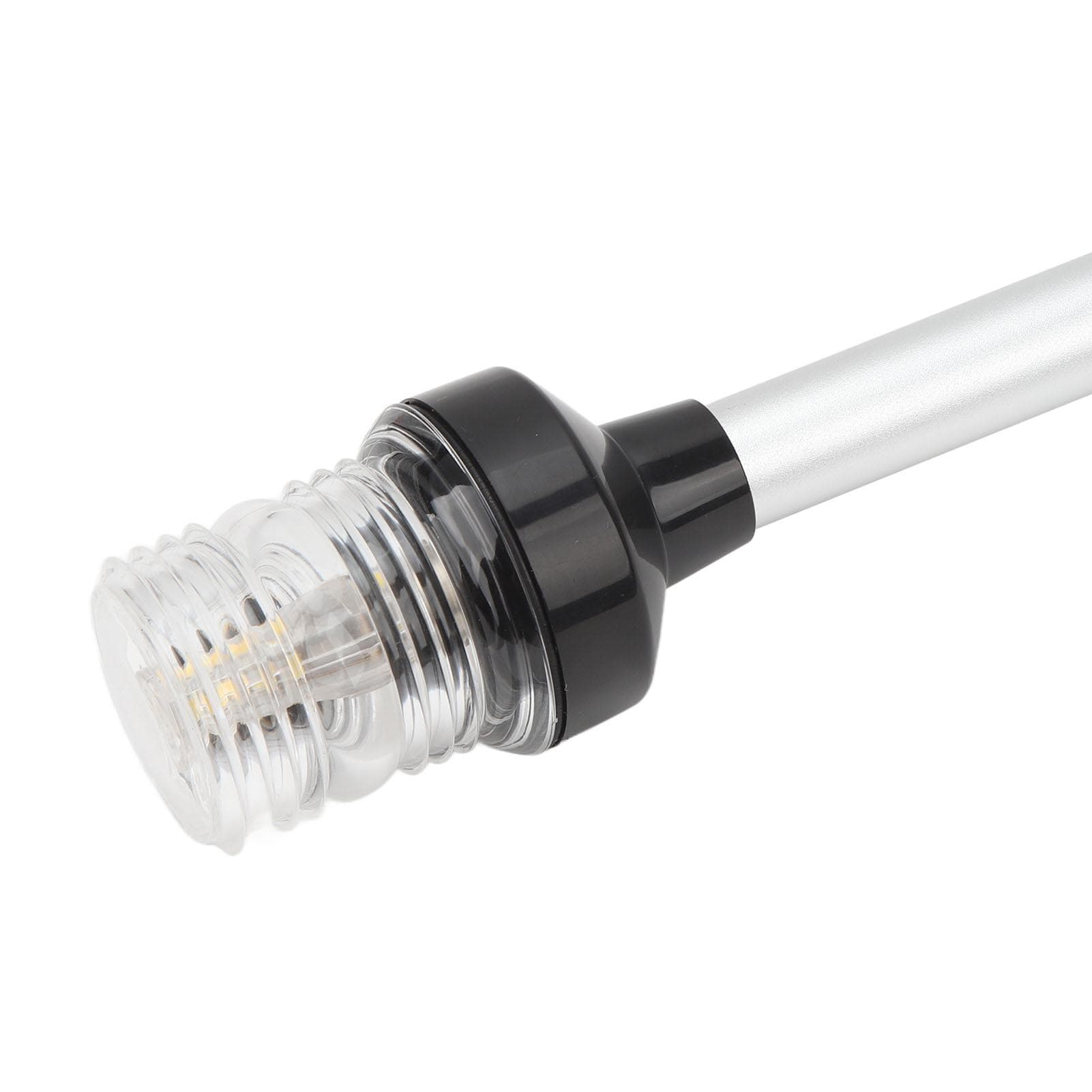 22in Boat Anchor Light 360 degrees All Round LED Stern Pole Light 316 Stainless Steel Base for Fishing