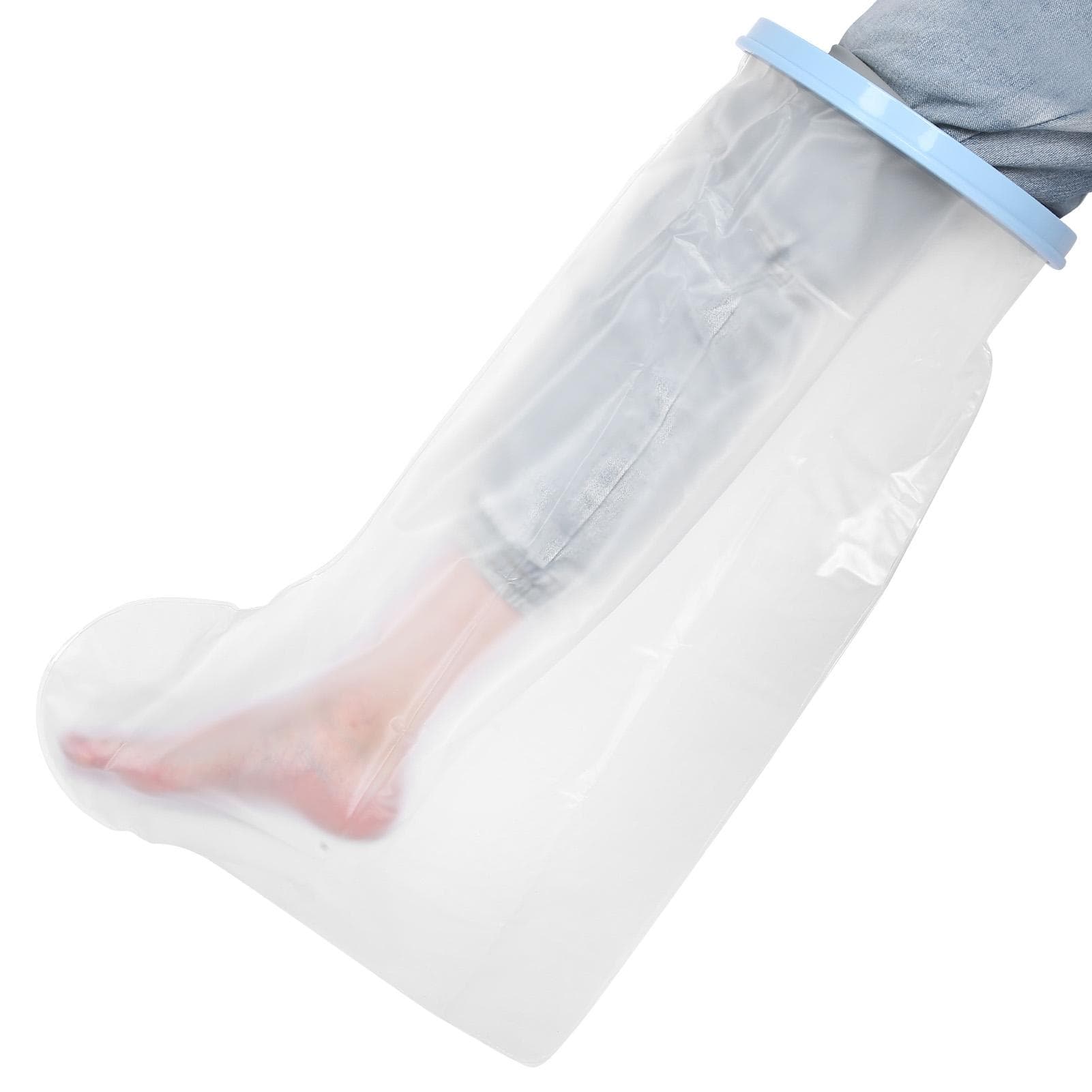 71 x 25.5cm Adult Foot Leg Cast Covers Waterproof Elastic Shower Cast Protector for Foot Leg Wounds