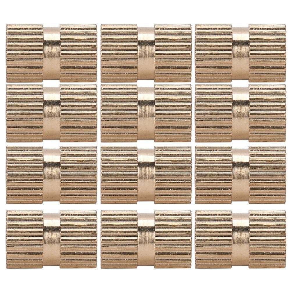100pcs Professional Knurled Copper Nut Insert Nut Hand Craft Accessory M4 x 10 x 6