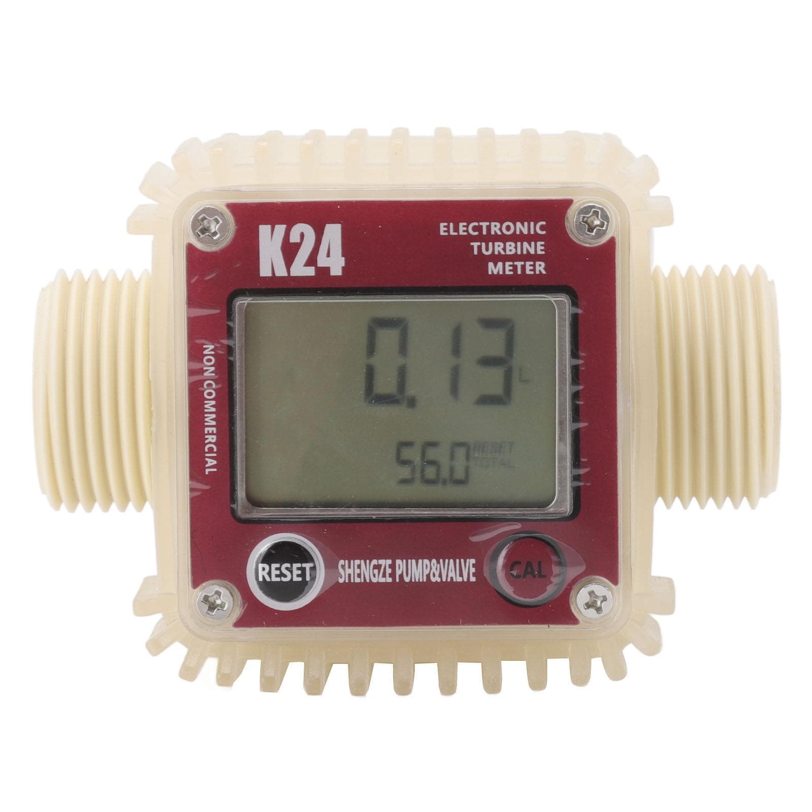Digital Turbine Flow Meter 20BAR High Accuracy LCD Display G1 Male Thread Digital Fuel Flow Meter