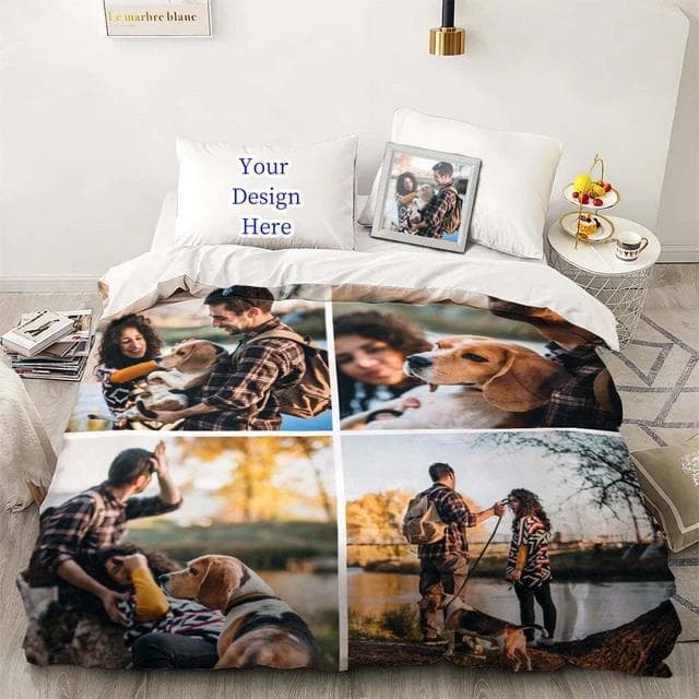3D Custom Po Bedding Set Interesting Creative Customized Duvet Cover With Pillowcases Twin Full Queen King Size Dropshipping Au-Double180x210cm