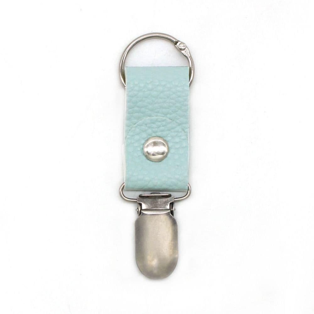 New Colorful Hat Clip for Travel on Bag Luggage PU Leather Hat Holder Clip Multifunctional Duck Clip Clasps Outdoor Accessory lake blue
