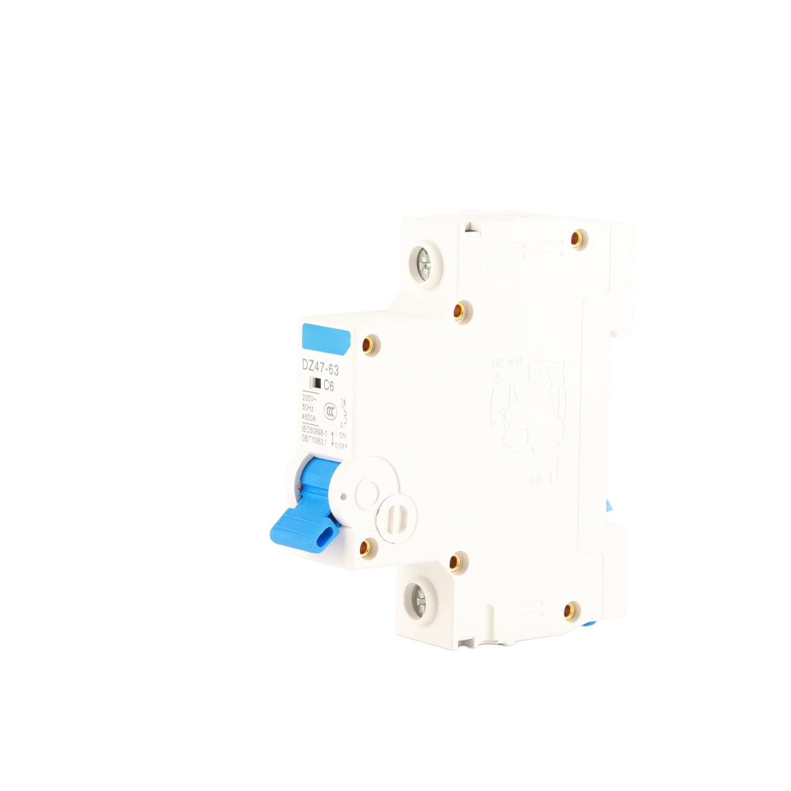 1P Miniature Circuit Breaker For Small Power Generation System DZ4763 230V 20A
