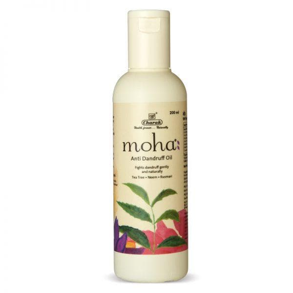 Moha: natural anti-dandruff hair oil with tea tree, neem and rosemary (100 ml), Moha Anti-Dandruff Oil Charak 11.421875