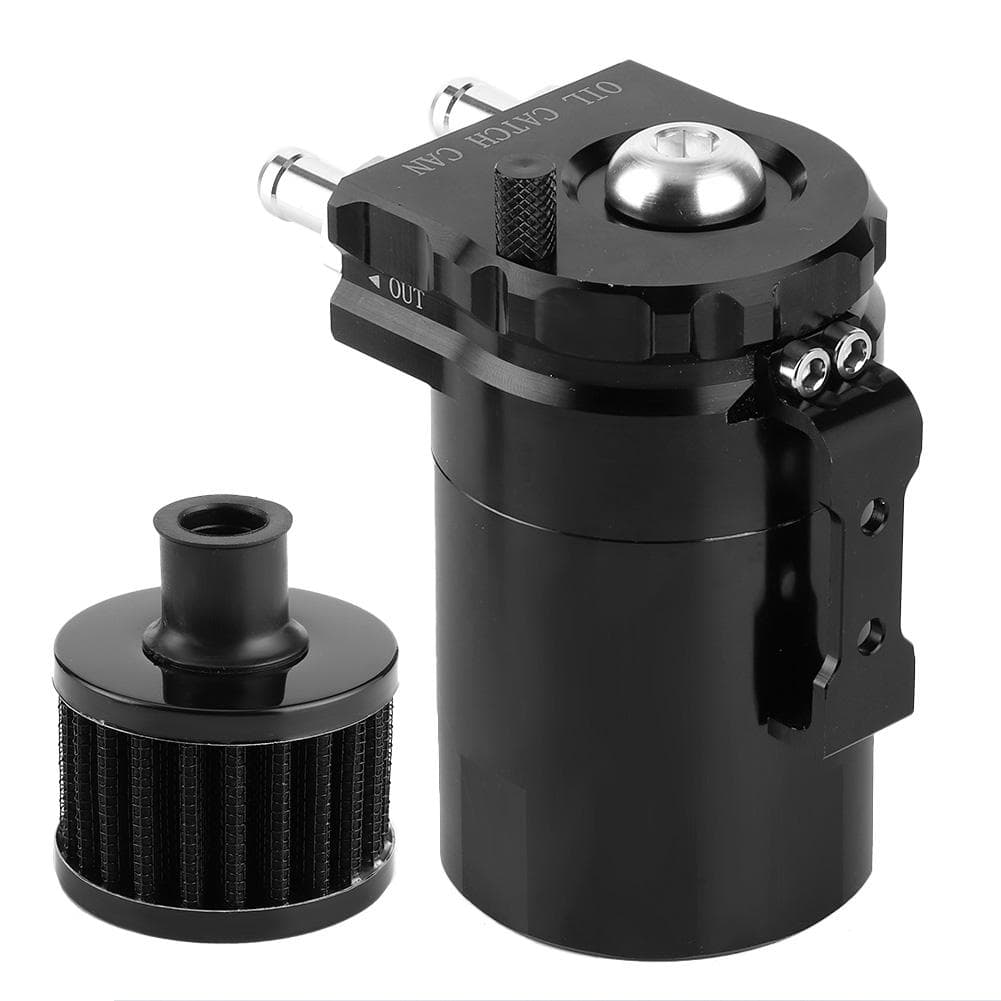Universal Fuel Tank Oil Catch Storage Can Vent Filter Set Engine Cylinder Reservoir Breather Kit