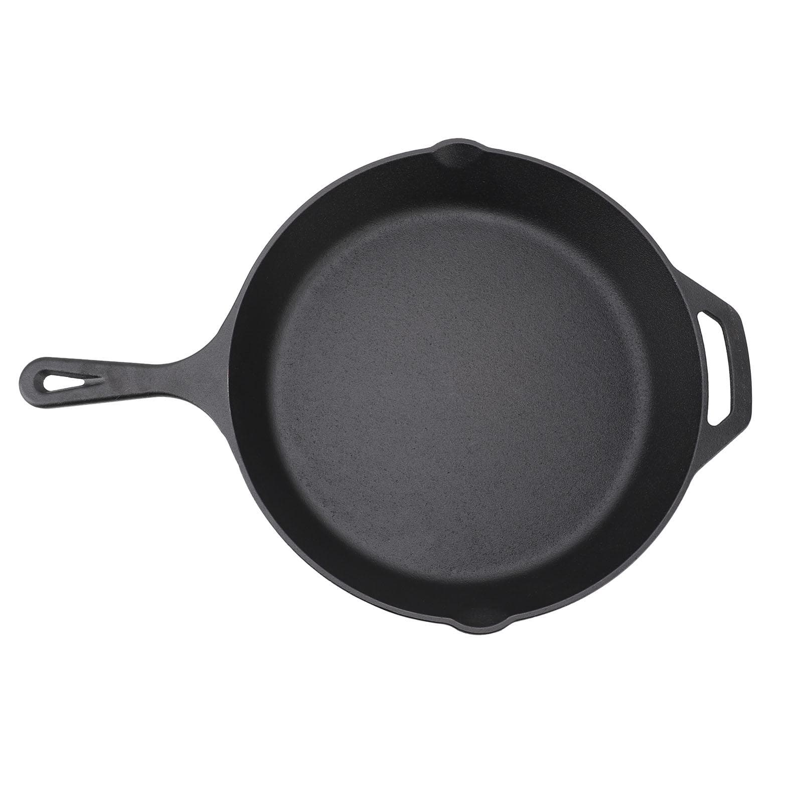 Kitchen Saute Fry Pan Cast Iron Uncoated Preseasoned Deep Frying Pan Skillet for Kitchen