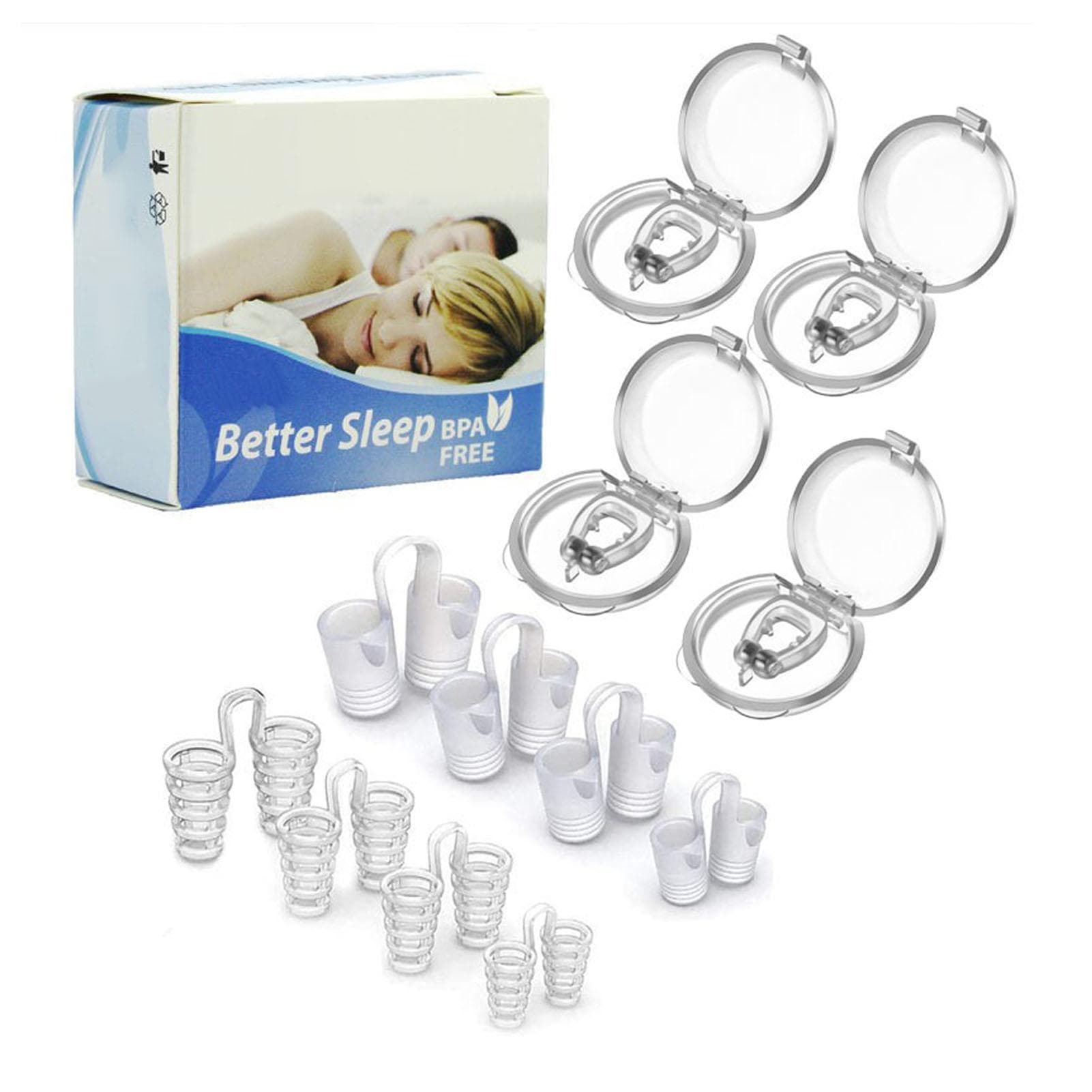 Mini Nose Clip Set Silicone Magnetic Anti Snoring Clip Snore Solution Tools for Night Sleeping