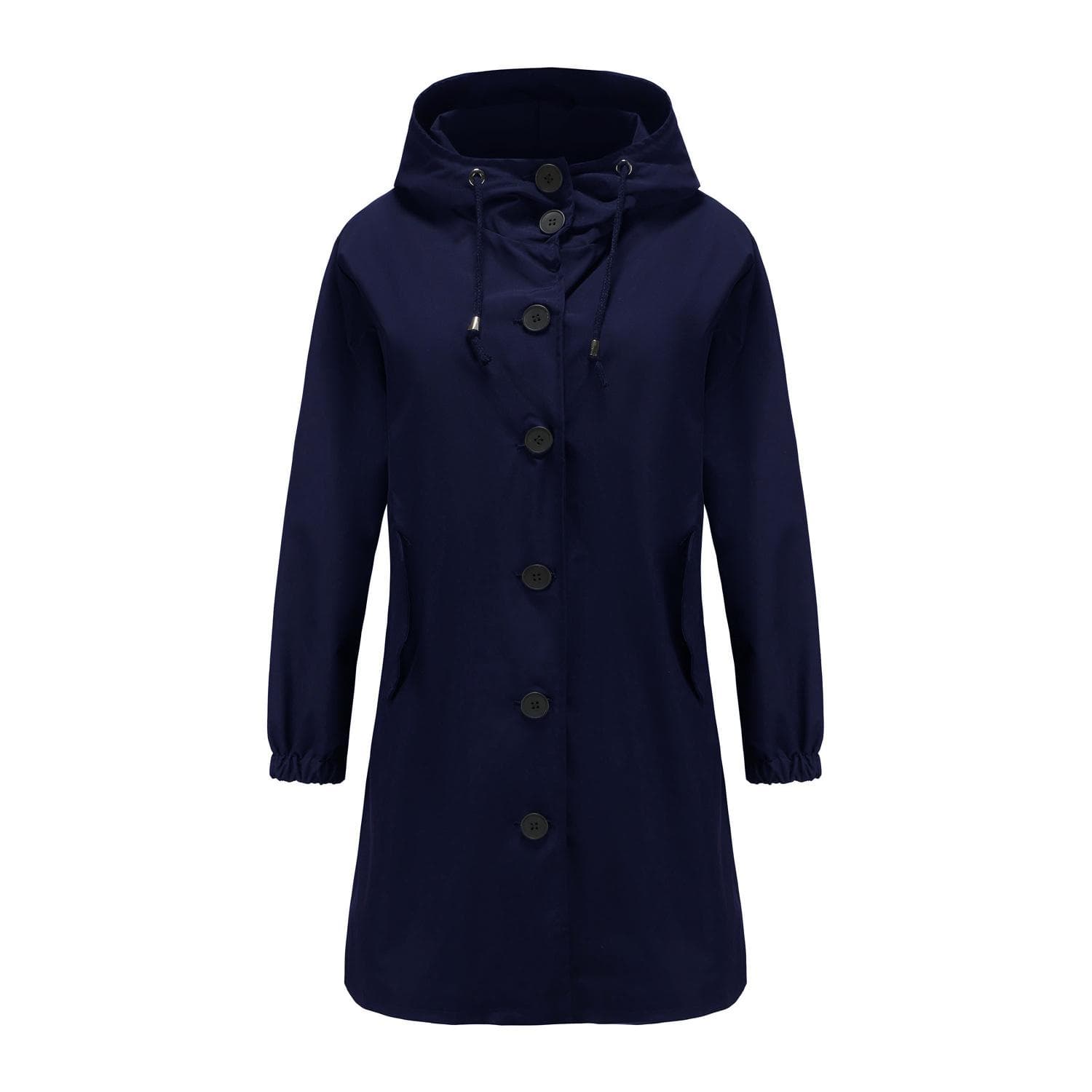 Autumn and Winter New Style Water-repellent Hooded Windbreaker Women's Casual Long Coat Women's Loose Large Size Outdoor Windbreaker 3XL