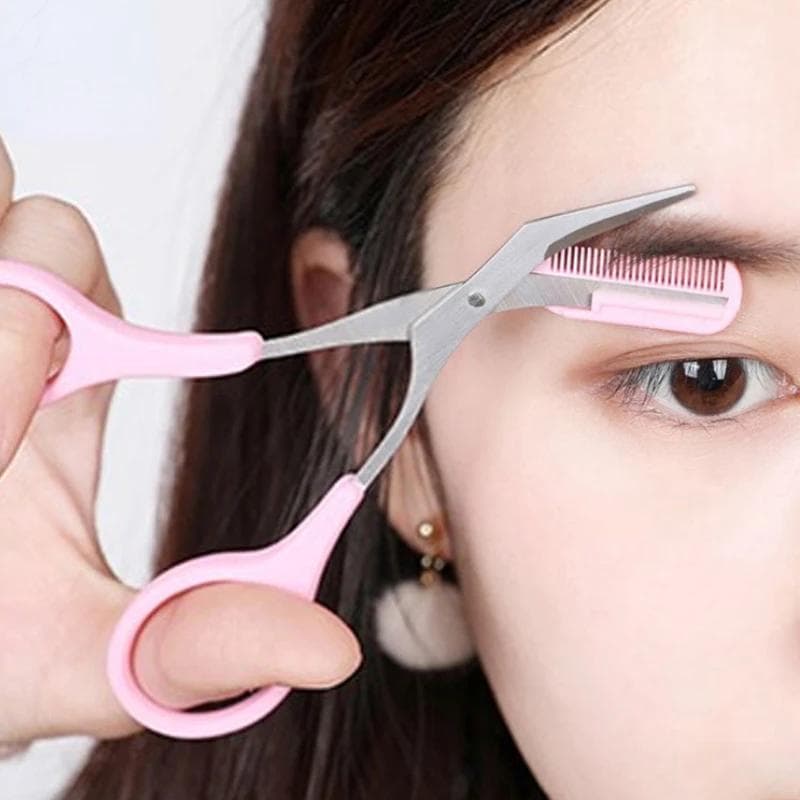 Beauty Tool Beauty Products for Women Eyebrow Trimmer Razor with Comb Stainless Steel Makeup Tools Makeup Products Beauty Health pink