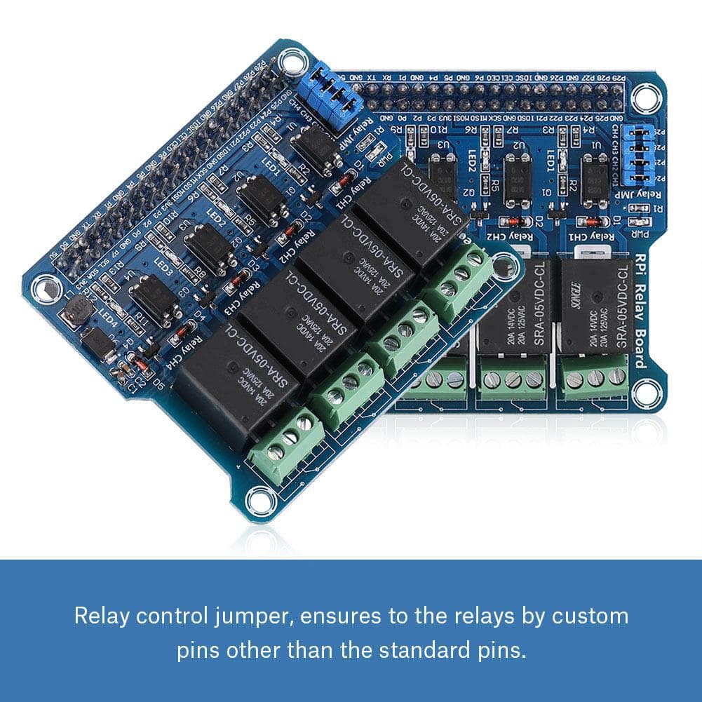 Power Relay Board Expansion Module Shield Supports RPi a b 2 B 3 B for Raspberry Pi