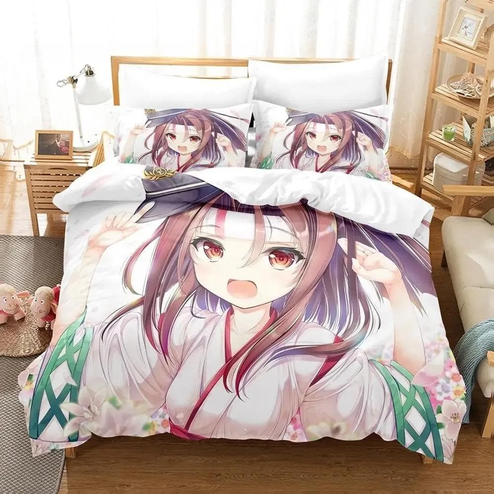 Zuihou (Kancolle) Bedding Set Single Twin Full Queen King Size Bed Set Aldult Kid Bedroom Duvet cover Sets Print bed sheet set 70x133cm 2pcs