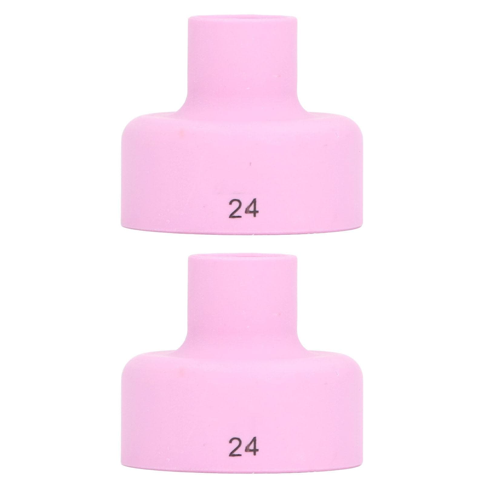 2Pcs TIG Welding Cup 24# Ceramic Nozzle 2.4mm Center Hole Accessory Set Kit for WP9 20 25 17 18 26