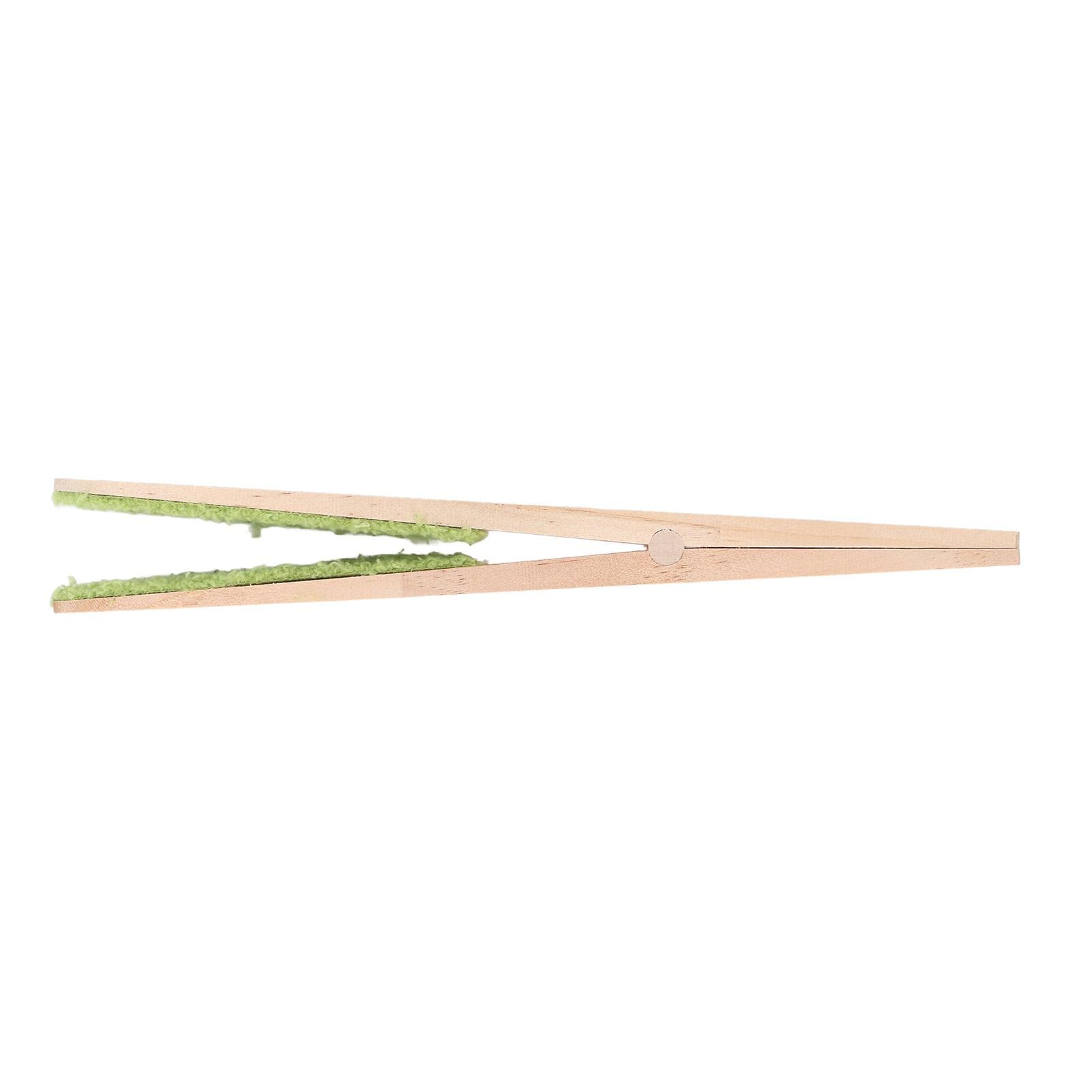 Portable Leaf Cleaning Tongs Wood Handle Fiber Cloth Cleaning Tool for Indoor Courtyard Plant