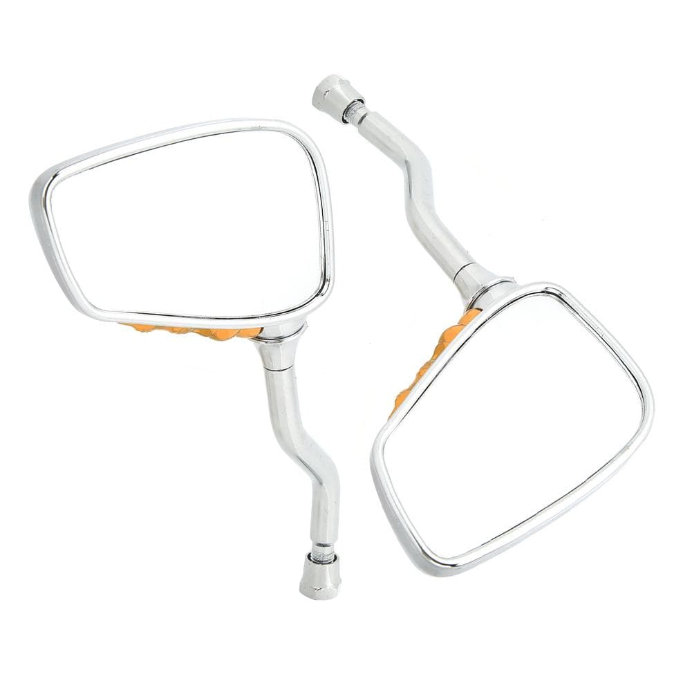 2pcs Motorcycle Skeleton Claw Hand Rearview Side Mirrors UniversalGolden gold