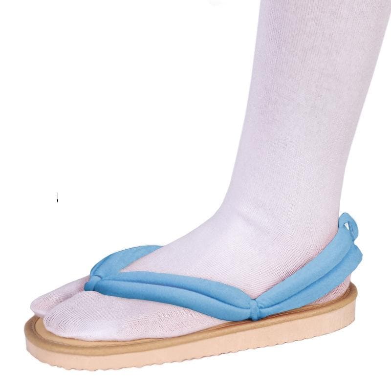 Anime Demon Slayer Cosplay Shoes Kimetsu No Yaiba Kamado Tanjirou Clogs Sandals Kamado Nezuko Geta Kochou Shinobu Flip Flops 38-39 lake blue