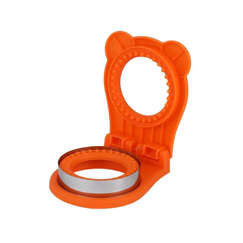 Sandwich Cutter Sealer For DIY Sandwiches Tool Great For Breakfast Sandwich Maker Cake Baking Tool orange