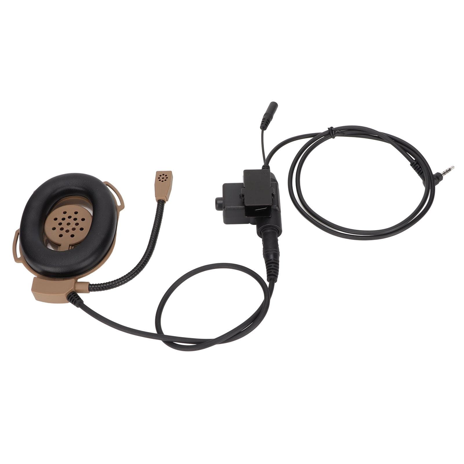 HD01 Military Headset Unilateral Military Noise Reduction Earpiece with U94 and Finger Microphone