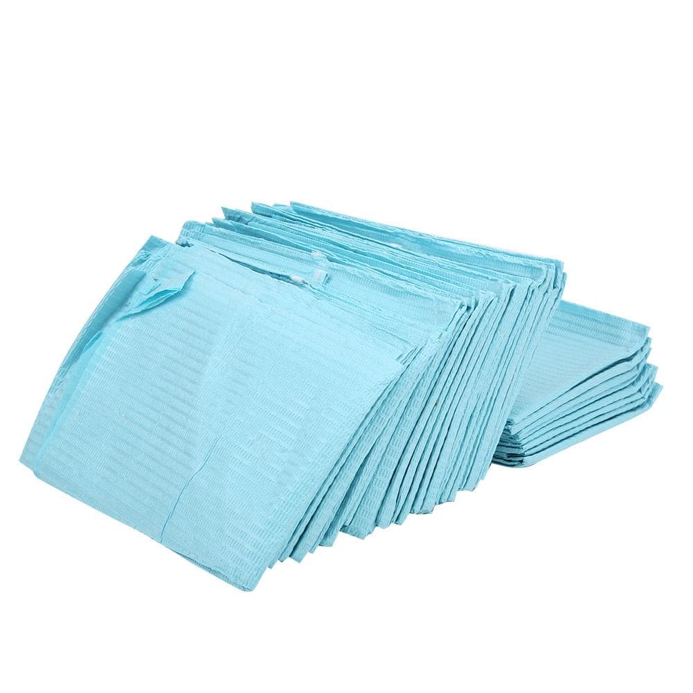 30Pcs Bag Laceup Disposable Dental Bibs Neckerchief Scarf Towels Dentistry Supplies