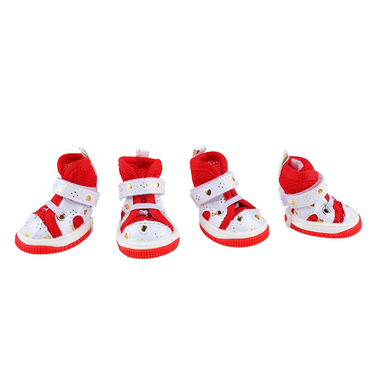 Dog Sports Shoes Breathable Prevent Slip Comfortable Pet Dog Hiking Booties for Small Dogs Puppy 200m 656.17ft 0.2mm Diameter red