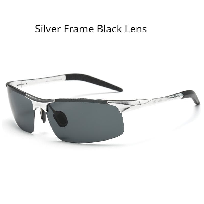Men Retro Driving Sunglasses Aluminum Frame UV400 Anti-Glare Sport Sun Glasses Driver Goggles Outdoor