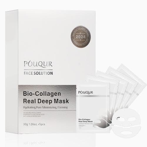 Collagen Split Whitening and Permeable Moisturizing Mask 5PCS