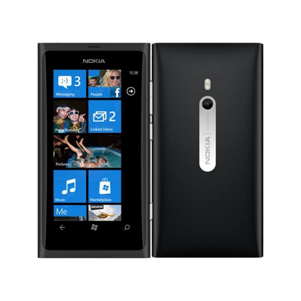 Refurbished Nokia Lumia 800 3G WIFI GPS 8MP Camera Mobile Phone With 1 SIM Simple Set black