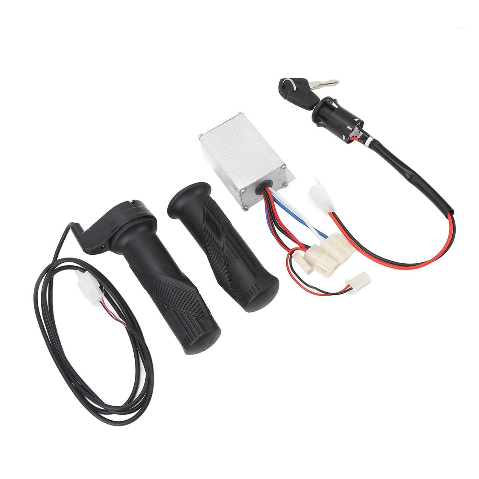 12V 250W Bike Controller Kit Twist Throttle Grip Ignition Switch Accurate Control Versatile Bike