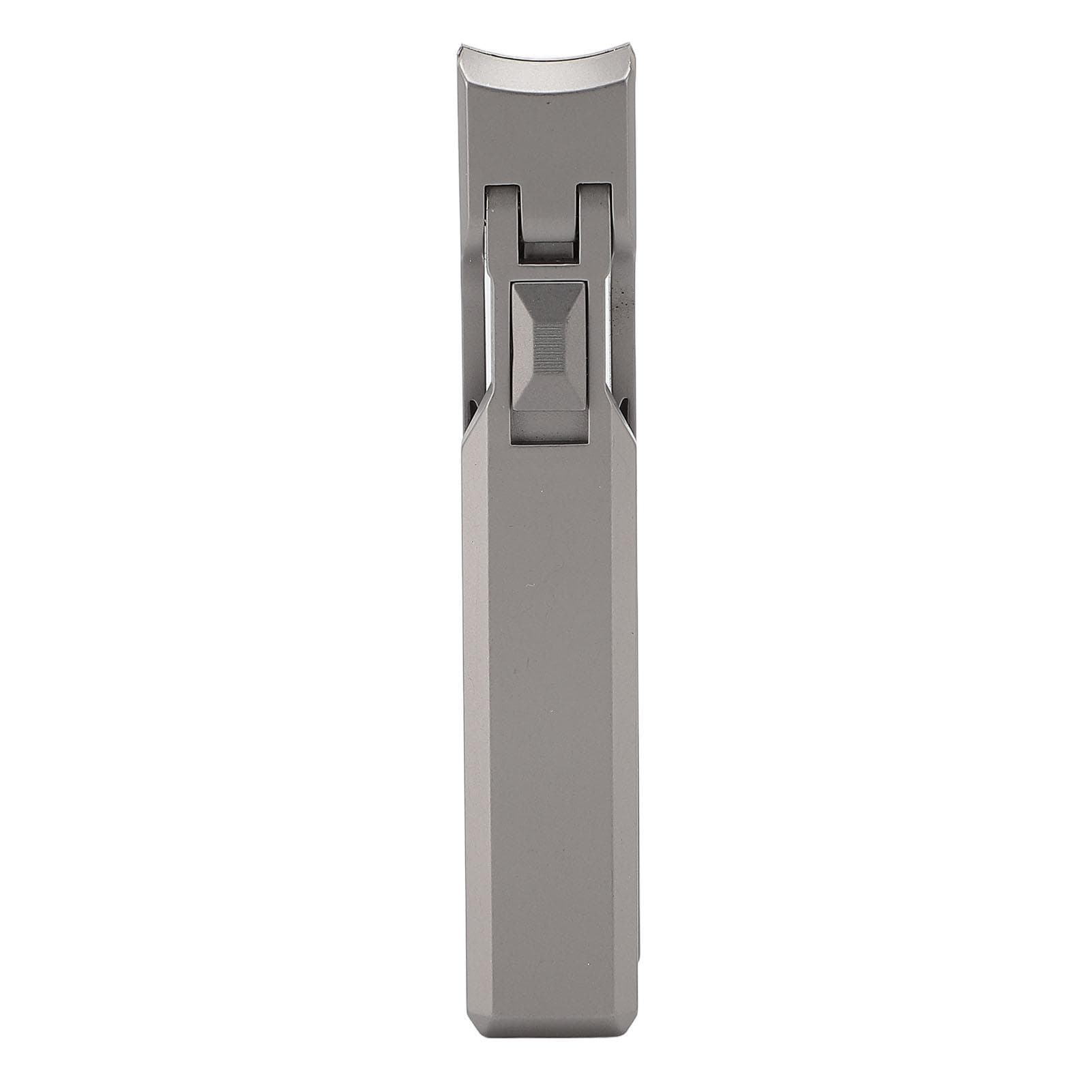 Nail Clipper Stainless Steel Wide Opening Push Button Design Anti Splash Flat Mouth Nail Clipper